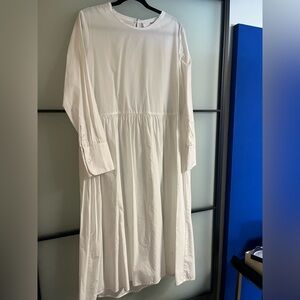 Selected Femme White Midi Dress – Size 42 | Like New | Effortless Spring Style 🤍